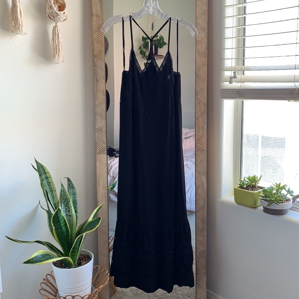 Zara Trafaluc Collection Black Maxi Dress